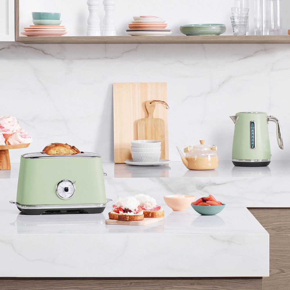 Breville Luxe Duo Kettle and Toaster Set Pistachio