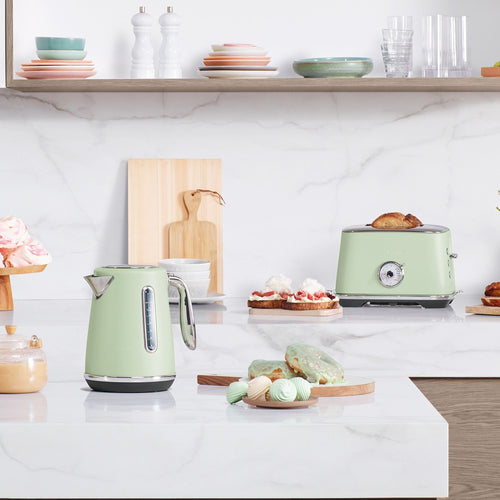 Breville Luxe Duo Kettle and Toaster Set Pistachio